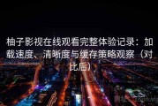 柚子影视在线观看完整体验记录：加载速度、清晰度与缓存策略观察（对比后）