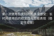 第一次使用白虎91时的真实感受：长时间使用后的稳定性与加载表现（稳定性观察）