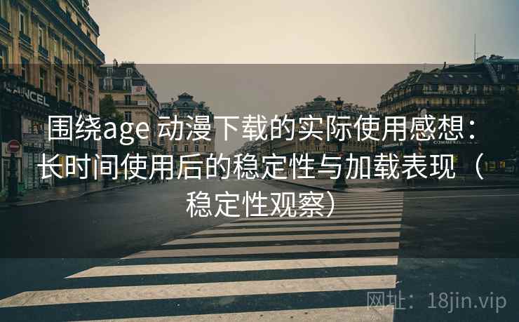 围绕age 动漫下载的实际使用感想：长时间使用后的稳定性与加载表现（稳定性观察）
