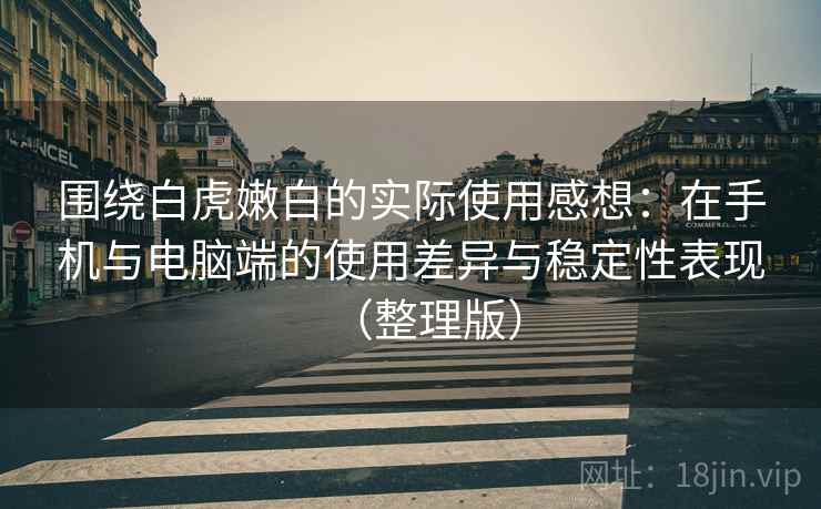 围绕白虎嫩白的实际使用感想：在手机与电脑端的使用差异与稳定性表现（整理版）