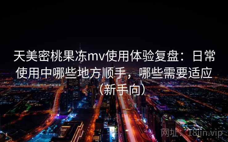 天美密桃果冻mv使用体验复盘：日常使用中哪些地方顺手，哪些需要适应（新手向）